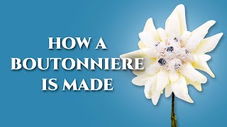 How To Make A Boutonniere Lapel Pin Flower  Fort Belvedere [upl. by Assilram]