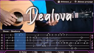 Once Dealova Cover Fingerstyle  TAB Tutorial [upl. by Madoc]