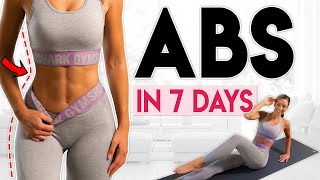 GET SHREDDED ABS in 7 Days flat belly challenge  10 minute Workout [upl. by Prochora]