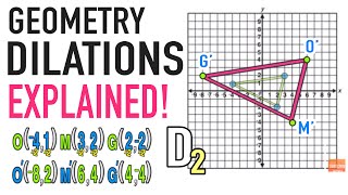 Dilations Geometry Transformations Explained [upl. by Neom669]