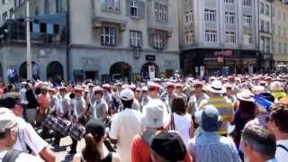 HM Royal Marines Band  Streetparade Basel 27072013 [upl. by Strawn392]