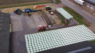 Corn silage baling [upl. by Gerti776]