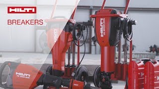 OVERVIEW of Hilti Breakers for concrete demolition [upl. by Tevlev118]