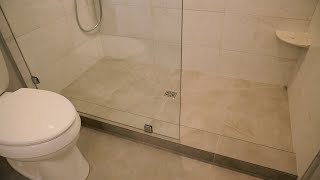 SHOWER WITHOUT DOOR  Easy Glass Shower Screen Installation FRAMELESS [upl. by Kurtis10]