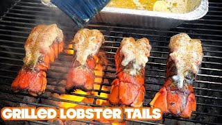 Grilled Lobster Tail Recipe with Garlic Butter 2018 [upl. by Alaaj]