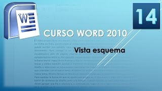 Curso Word 2010 AV Vista esquema Vídeo 14 [upl. by Sirret]