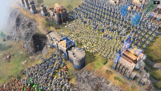 Age of Empires 4  MASSIVE HILL DEFENSE [upl. by Chery]