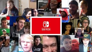 Nintendo Switch Live Reactions 20 Youtubers Synchronized Compilation [upl. by Ahselyt]