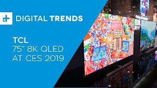 TCL 75Inch 8K QLED TV  Hands On at CES 2019 [upl. by Graner]