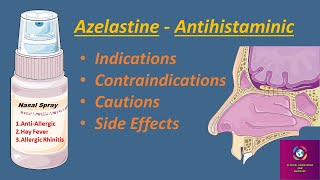 Azelastine  Optivar Nasal Spray  Antihistamine  Uses Contraindications Caution Side Effects [upl. by Joette982]