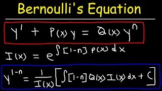 Bernoullis Equation For Differential Equations [upl. by Cecily]