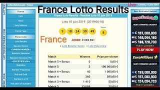 France Lotto Live  France Lotto Lottery Results  France Lotto Draw Live Today [upl. by Aroda]