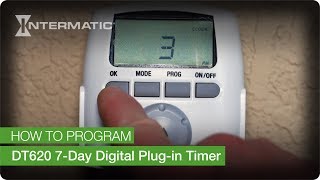 How to Program the Intermatic DT620 7Day Digital Plugin Timer [upl. by Sulokcin]