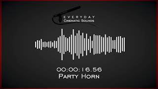 Party Horn  HQ Sound Effects [upl. by Merete]