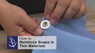 Reinforcing Snap Fasteners in Thin Materials [upl. by Arrahs]