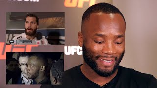 Leon Edwards reacts to his 2019 backstage punchup with Jorge Masvidal  UFC 286 [upl. by Rennerb613]