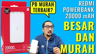 Kapasitas Besar Bisa Dibawa Naik Pesawat Review Power Bank 20000mAh Redmi Xiaomi [upl. by Noyerb]