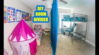 EASY DIY SLIDING ROOM DIVIDER [upl. by Reyotal750]