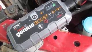 REAL CUSTOMER Test amp Review of Noco Genius Boost GB40 Battery Jump Starter [upl. by Esiouqrut]