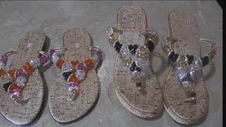 COMO HACER SANDALIAS O HUARACHES DE PEDRERIA by ANGY [upl. by Machutte359]