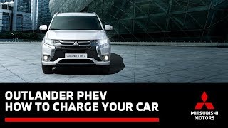 How to Charge your Outlander PHEV Plugin Hybrid Electric Vehicle [upl. by Oflodor47]