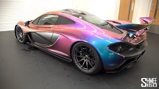 McLaren P1 in Unique MSO Pacific Blue Pearlescent Paint [upl. by Imailiv378]