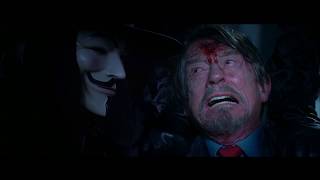 V for Vendetta  Final Fight Scene Mr Creedy [upl. by Millhon183]