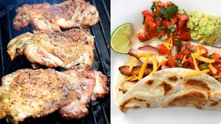 How to Grill Chicken Fajitas Easy Mexican Style Recipe [upl. by Jennie927]