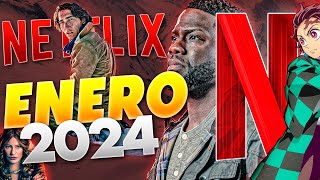 Estrenos Netflix Enero 2024  Top Cinema [upl. by Schoenburg]