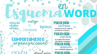 Esquema en Word💜 Fernanda [upl. by Einaj]