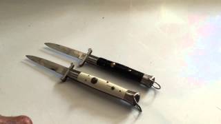 Rizzuto Estileto Milano Vintage swinguard Switchblade review Best vintage switchblades for the [upl. by Lindberg]