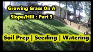 How to Grow Grass on a Steep Shaded SlopeHill  Part 3 [upl. by Enutrof]