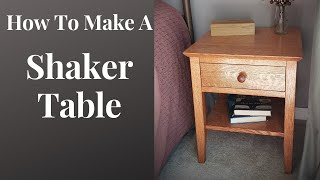 How To Make A Shaker Bedside Table [upl. by Dlawso]