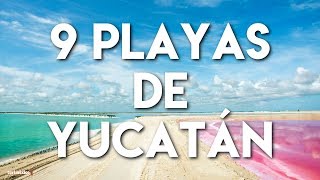 9 Playas que debes Visitar en Yucatán [upl. by Nemlaz]