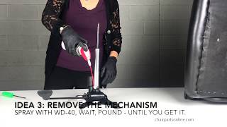 Office Chair Gas Cylinder Removal  More Ideas  chairpartsonline [upl. by Shetrit]