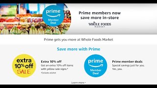 How To Use Amazon Prime Discount At Whole Foods [upl. by Etterraj469]