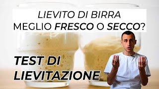 TEST DI LIEVITAZIONE Lievito Fresco VS Lievito Secco [upl. by Seltzer]