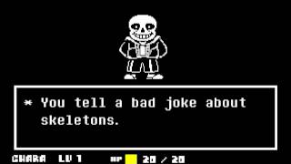 UNDERTALE  Pacifist Run Sans Battle [upl. by Cariotta983]