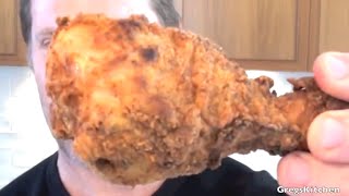 KFC FRIED CHICKEN RECIPE  Gregs Kitchen [upl. by Esilenna]