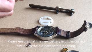 How to replace a Fossil watch battery [upl. by Alsi]