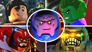 LEGO DC Super Villains  All Bosses amp Ending [upl. by Llekcm]