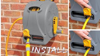 Wall Mounted Hose Reel Installation  How To Assemble the Compact 2 in 1 Reel [upl. by Ateiram]