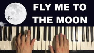 How To Play  Fly Me To The Moon Piano Tutorial Lesson [upl. by Kronick144]