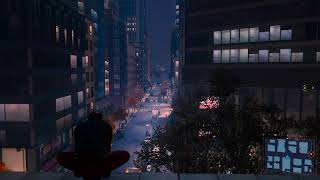 SpiderMan  City Night Ambiance cars city sounds sirens wind [upl. by Gnahk]