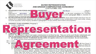 Tutorial  Buyer Representation Agreement  CAR Form BRBC [upl. by Lieno]