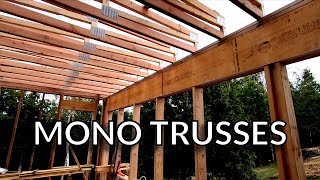 Installing the Mono Trusses Flat Roof Trusses [upl. by Nailliw286]