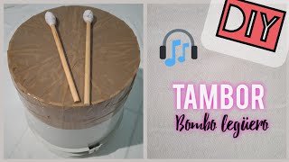 DIY Tambor  Bombo legüero con materiales reciclados [upl. by Lechner]