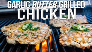 GARLIC BUTTER GRILLED CHICKEN  SAM THE COOKING GUY 4K [upl. by Hagan117]