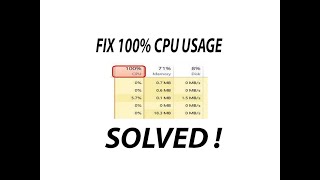 How to Fix 100 CPU Usage Windows 10  2023 [upl. by Berkie]