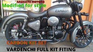 VARDENCHI CARBON KIT SET FITINGS FOR CLASSIC 350 [upl. by Gelasias231]